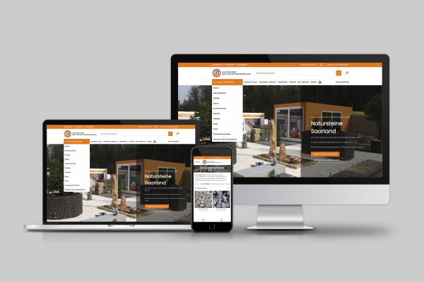 Natursteine Saar (CMS Wordpress)